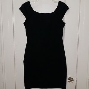 Little Black Dress with Gold Zipper